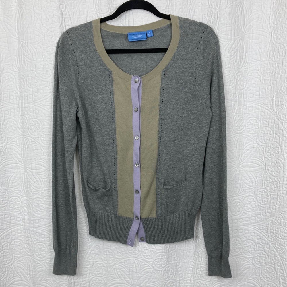 Simply Vera Vera Wang Women’s Lightweight Cardigan Sweater sz Medium